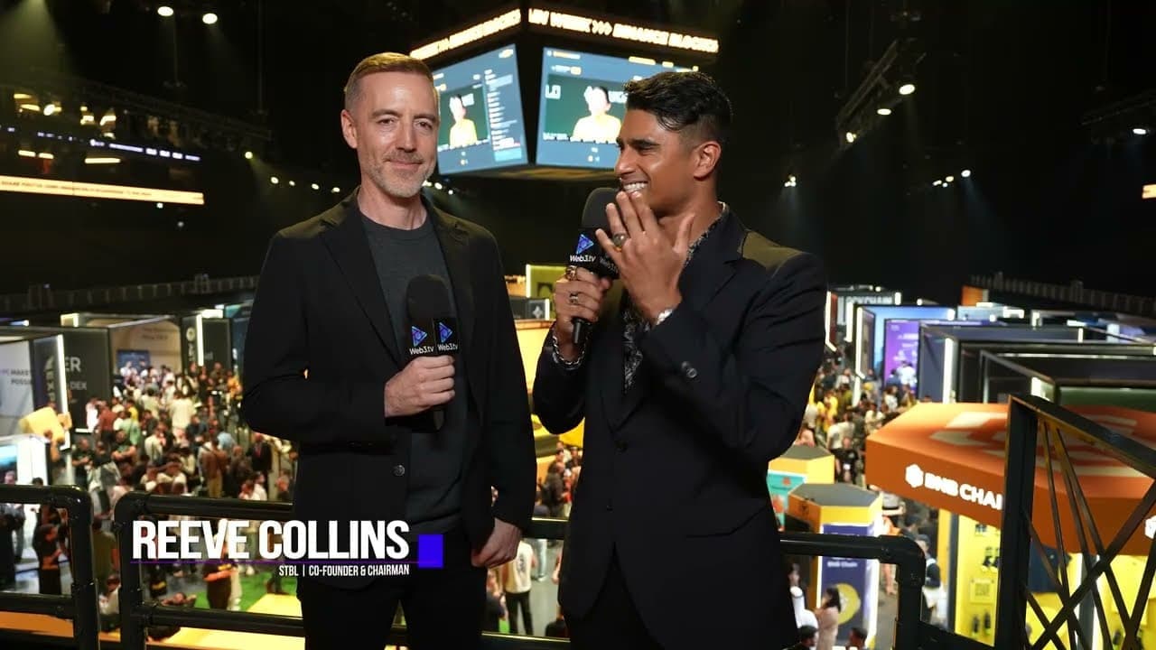 Reeve Collins interviewed at Binance Blockchain Week 2025